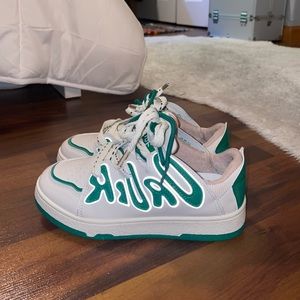 Aelfric Eden Letter Patchwork skate shoes